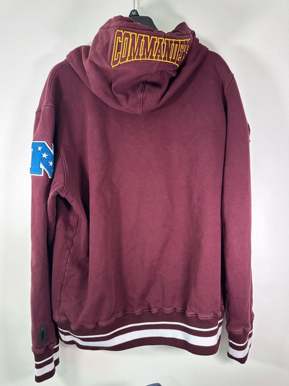 Washington Commanders Hoodie XL Pro Standard NFL Burgundy Crest Pullover - Picture 8 of 13